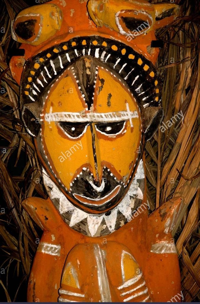 papua arte asmat maschera