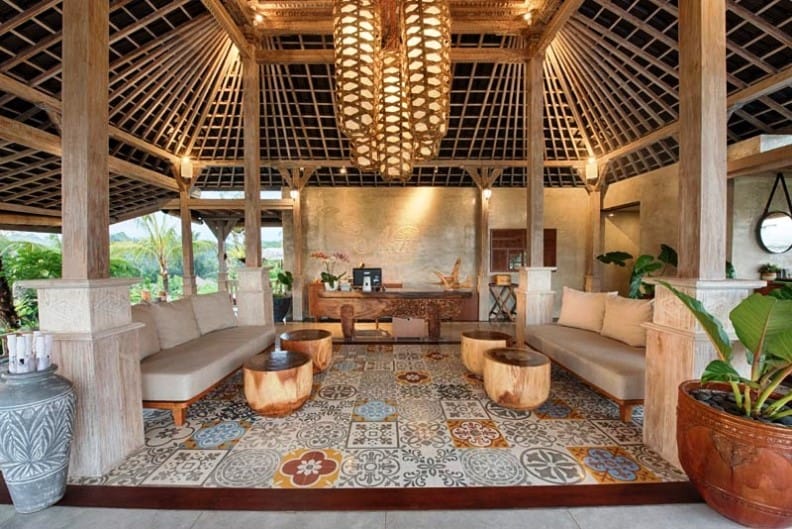Bali hotel Nau villas lobby