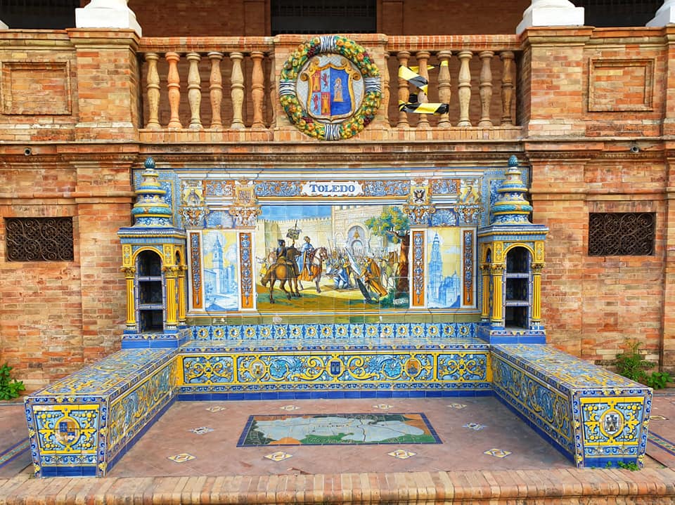 Siviglia Piazza di Spagna panchina Siviglia Piazza di Spagna panchina