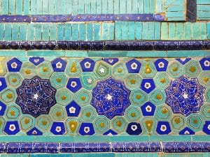 Uzbekistan turchese e blu