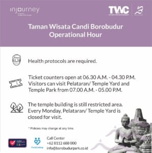 Borobudur nuove regole