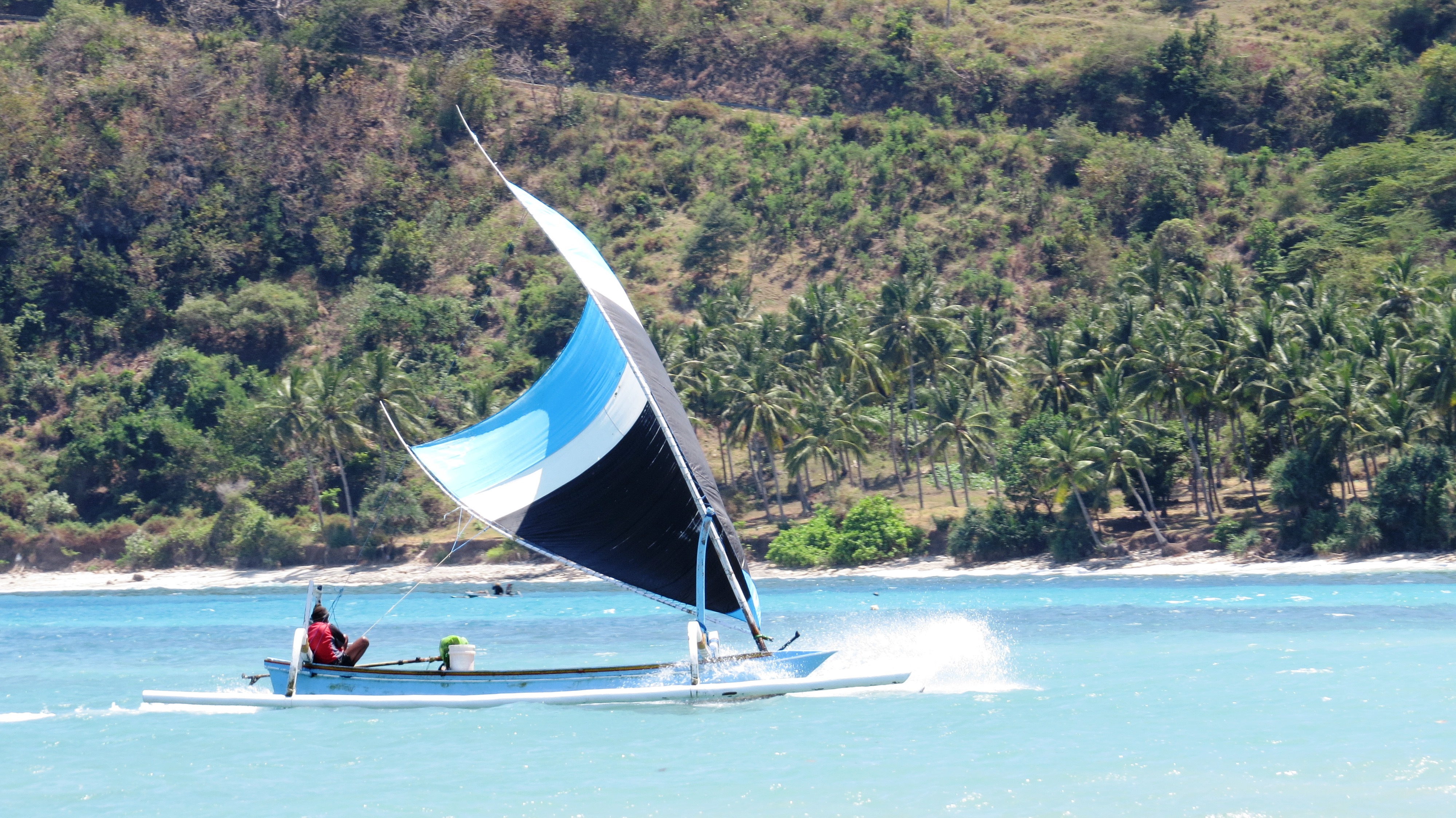 Lombok spiagge e mare un jukung 