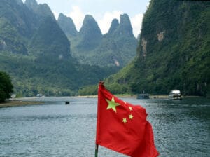 Passaggio in Cina parte 2° bandiera a Guilin