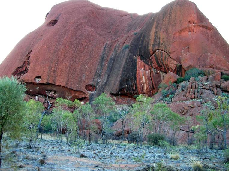 Australia dove la terra è rossa 2 particolare di Uluru dalla base walk