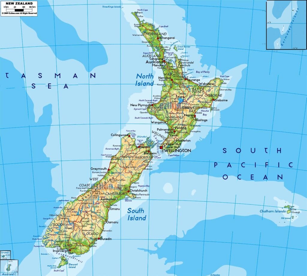 mappa isola nord e sud mappa isola nord e sud