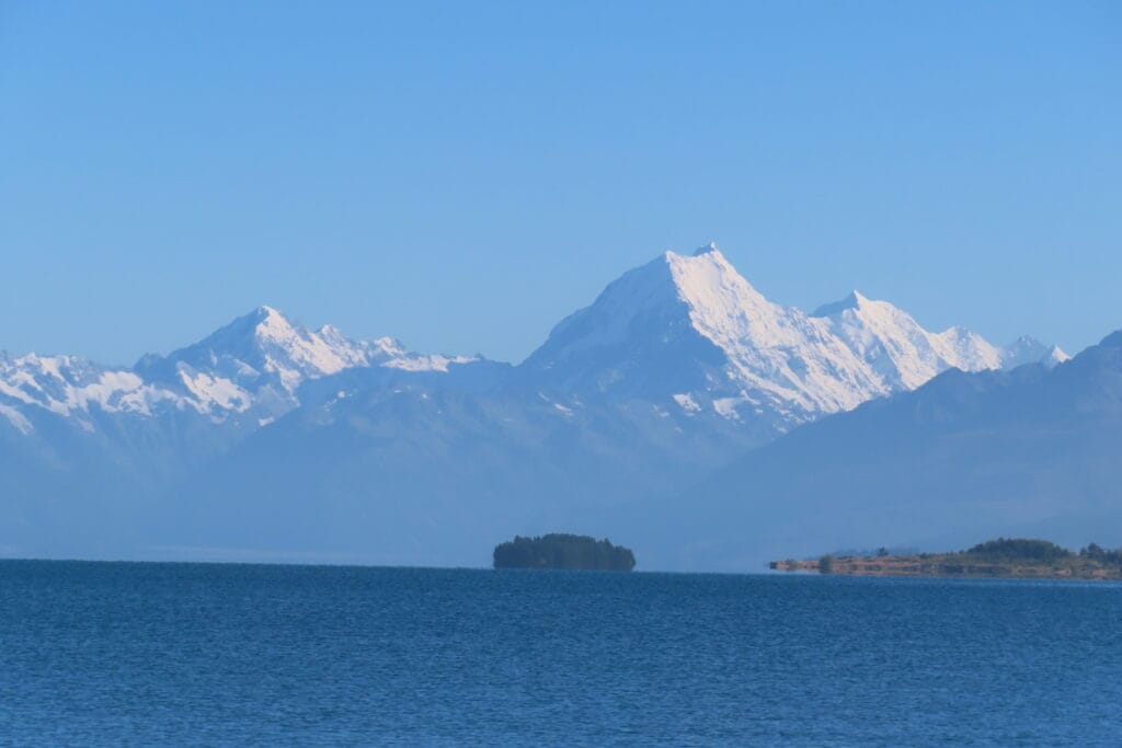 Canterbury : Nuova Zelanda, lake pukaki e mount cook 